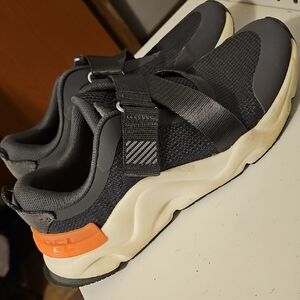 Sorel Charcoal Sneakers with Orange Accent Size 10